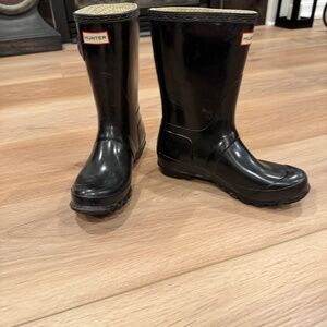 Womens Hunter Original Short Gloss Rain boot Size 7